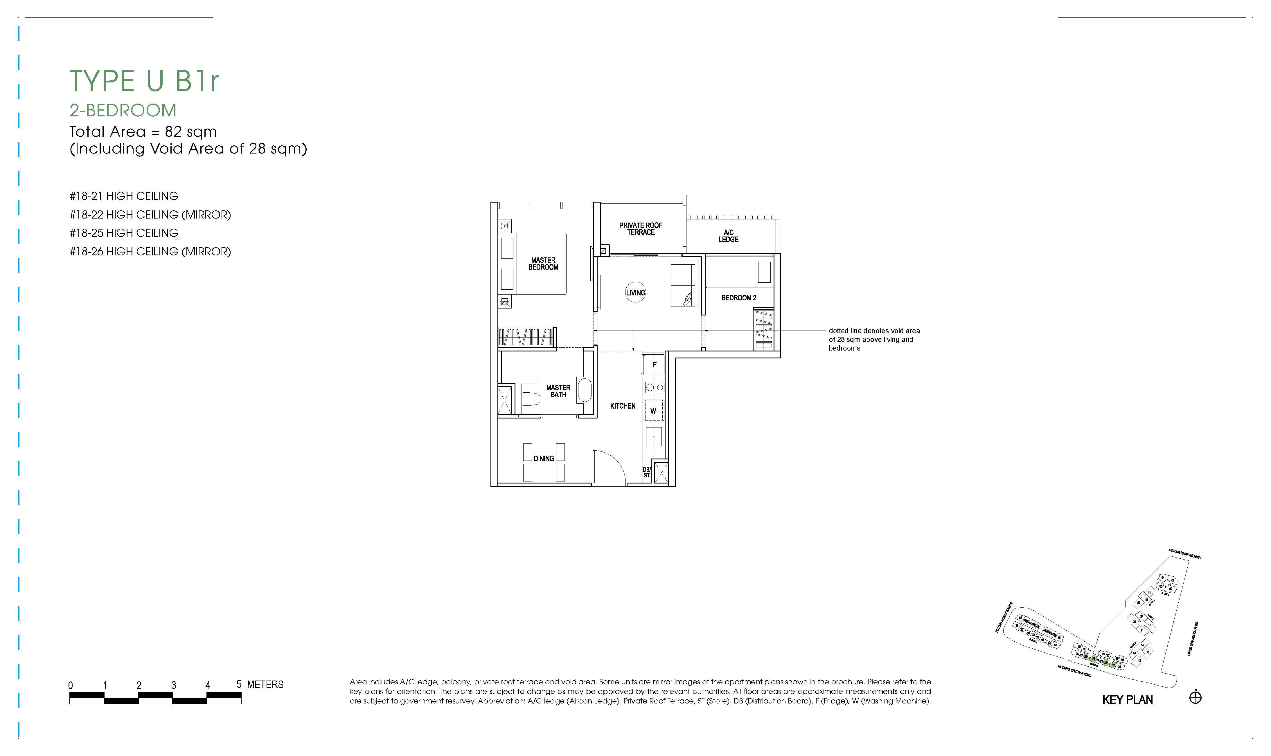 The Poiz Residences Urban 2 Bedroom Type U B1r Floor Plans 